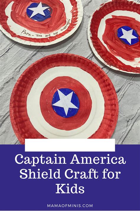 Captain America Shield Craft For Kids Mama Of Minis