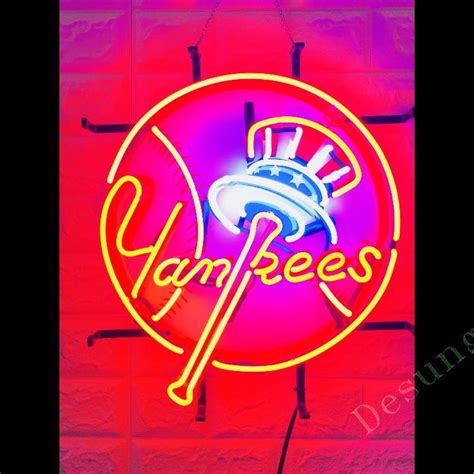 New York Yankees Baseball Light Neon Sign With Hd Vivid Printing