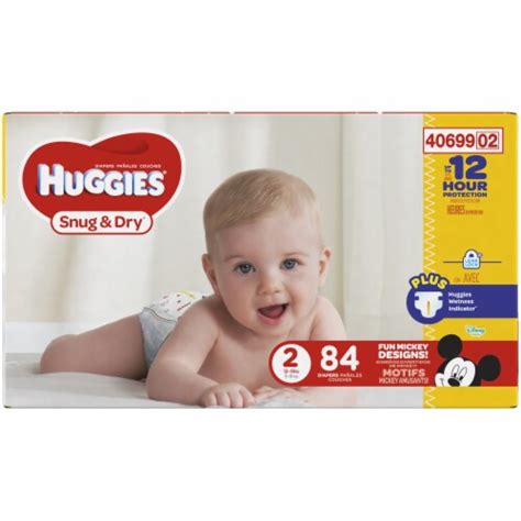 Huggies Snug And Dry Size 2 Baby Diapers 84 Count 84 Ct King Soopers