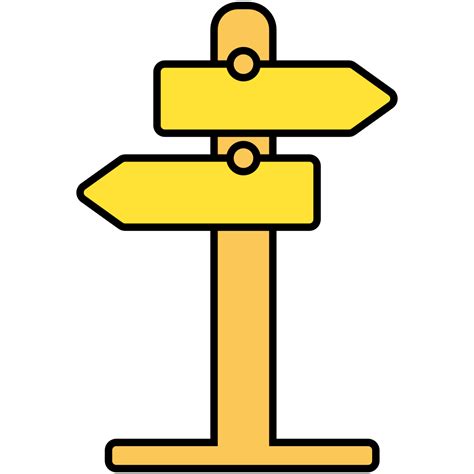 Direction Sign Indication Sign Road Sign Icon Free Download