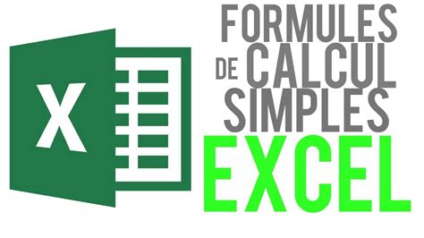 Maybe you would like to learn more about one of these? EXCEL - FORMULES DE CALCUL SIMPLES - YouTube