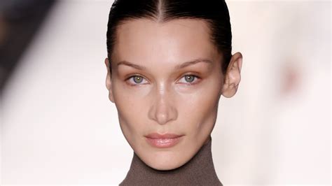 bella hadid face tape trick revealed as secret behind her iconic look