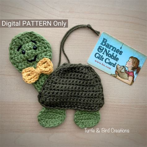 Turtle Gift Card Holder Ornament Crochet Pattern Only Etsy