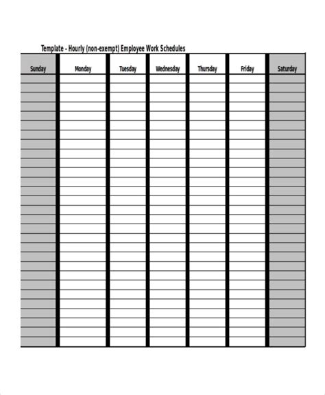 Schedule Template 10 Free Word Excel Document Downloads Free