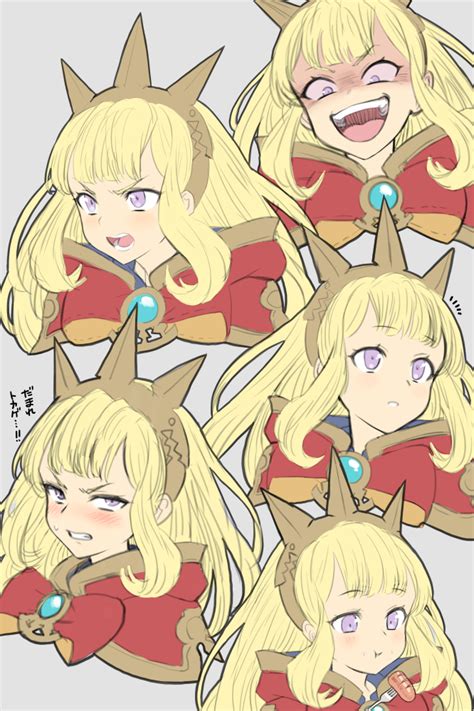 Safebooru 1girl D Blonde Hair Blush Cagliostro Granblue Fantasy Clenched Teeth Crown Eating