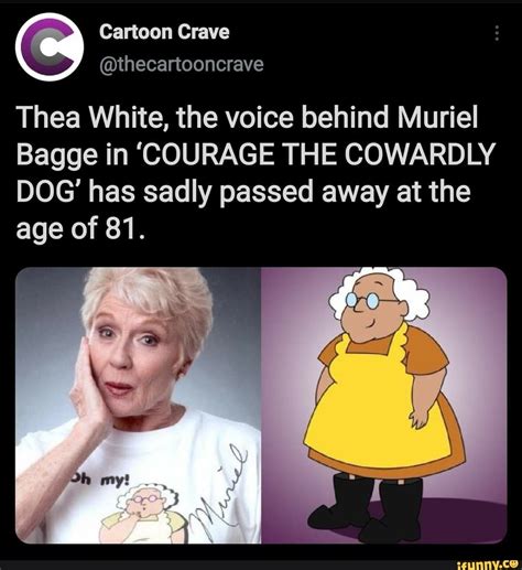 Cartoon Crave Thecartooncrave Thea White The Voice Behind Muriel