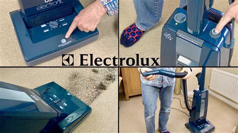 vintage 1980 s electrolux electronic 612 upright vacuum cleaner unboxing and demo youtube