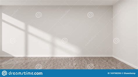 Sala Branca Vazia Com Paredes Em Branco Com Sombra Da Janela E Do
