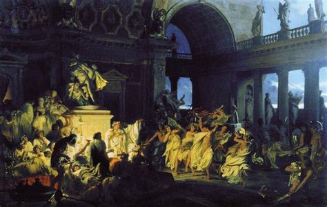 roman orgy in the time of caesars 1872 henryk siemiradzki