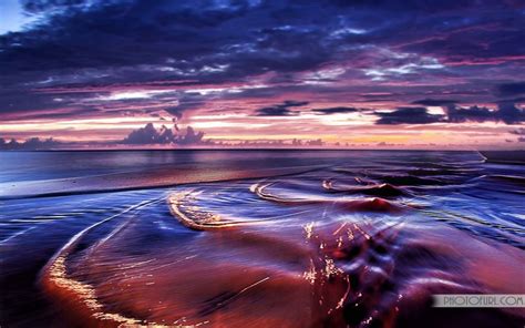 Most Beautiful Beach River And Mountains Sunset Desktop