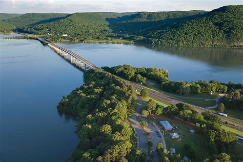 Nickajack Lake Tennessee River Aerial Photo Ron Lowery