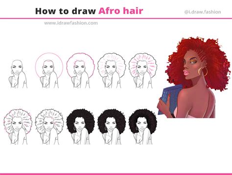 How To Draw Afro Hair For Beginners I Draw Fashion