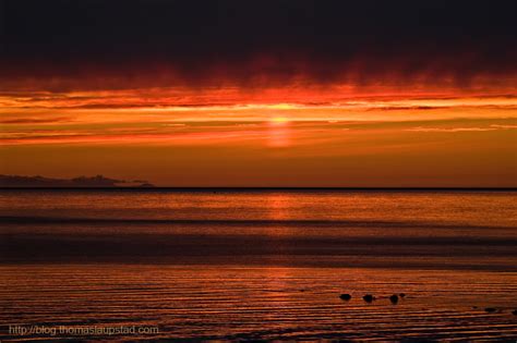 Photo Of A Red Sunset On The Coast In Northern Norway Photos From