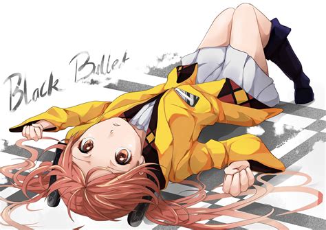 3840x2160 Resolution Black Bullet Animecharacter Illustration Aihara Enju Anime Black