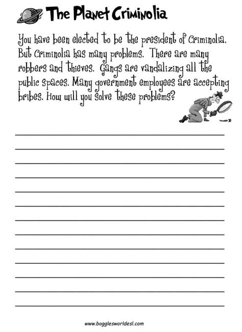 esl writing activities writing worksheets creative