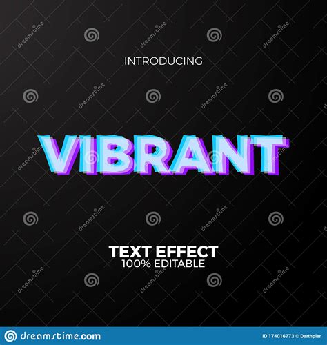 Vibrant Neon Color Editable Text Effect Adobe Illustrator For Future