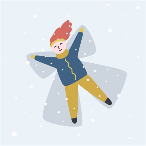 Snow Angel Cartoons Illustrations Royalty Free Vector Graphics And Clip