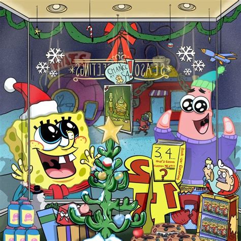 Pin By Kythrich On Spongebob Squarepants Christmas Wallpaper Iphone