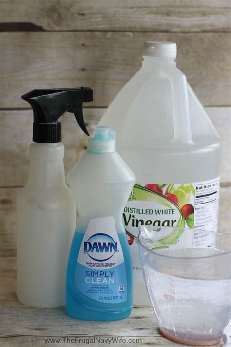 Cleaning Glass With Vinegar And Dawn Cleaner Solution Recipe For Slime