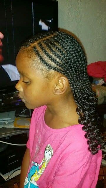 Cornrows With Curly Ends Cute Cornrows Little Girl