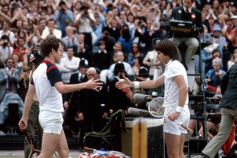 Jimmy Connors And John Mcenroe After Wimbledon Final 1982