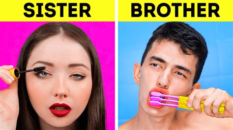 Sis Vs Bro Funny Differences Between Boys And Girls And Relatable