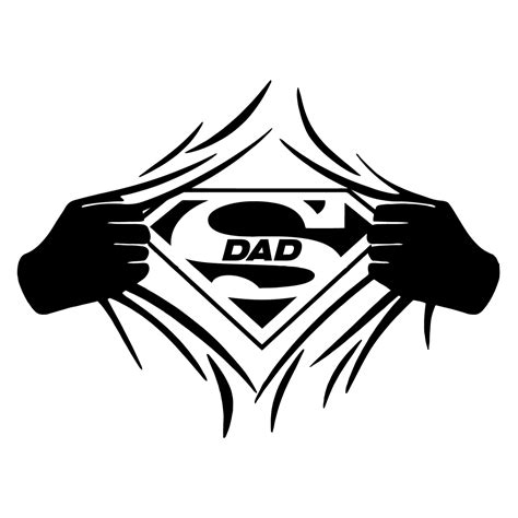 Super Dad Svg Fathers Day Svg Best Dad Svg Superman Svg Inspire