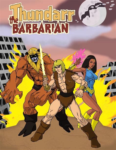 Thundarr The Barbarian With Ariel And Ookla The Mok Classic Cartoon
