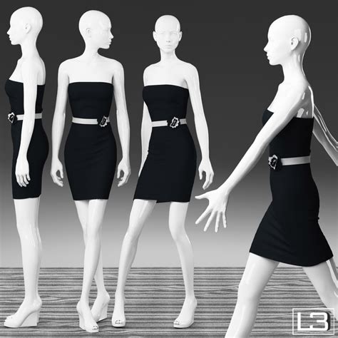 Original 3d model of mannequin from unreal engine 4includes meshes in several formats including fbx, obj and daeincludes pbr textures with normal and specular mapsbrought to you by rip van winkle mannequin from unreal engine 4 3d model. woman mannequin 3d model