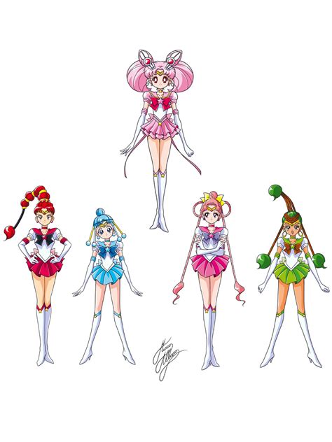 Eternal Sailor Chibi Moon And Sailor Quartet Sailor Chibi Moon Sailor Moon Manga Sailor Moon