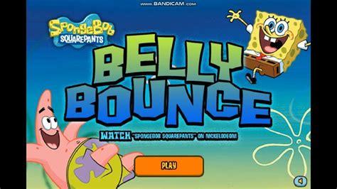 Spongebob Squarepants Belly Bounce Nickcom Youtube