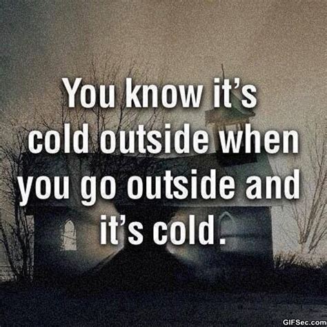 It Is So Cold Quotes Quotesgram