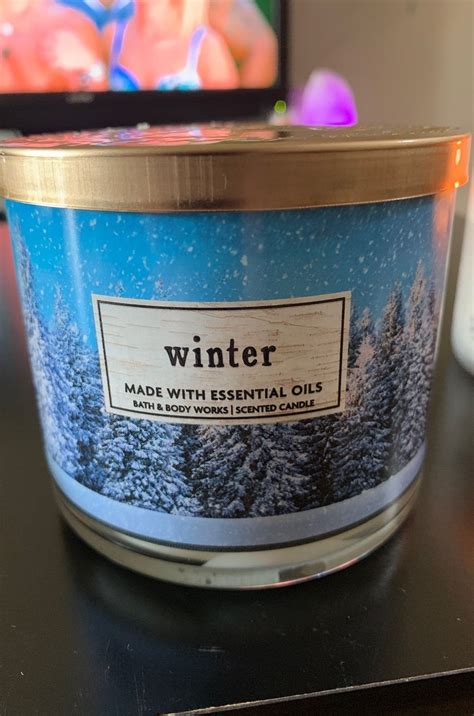 Bath And Body Works Candle In Winter Scent Lit A Few Times But 90