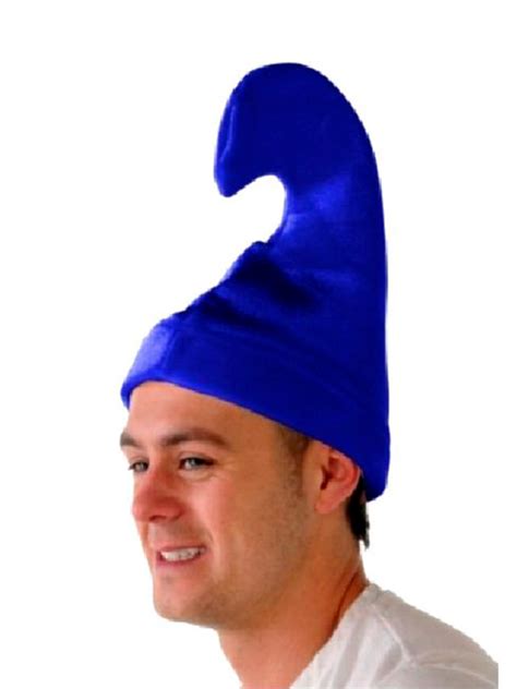 smurf hat blue velour hat party supplies  novelties direct novelties parties direct