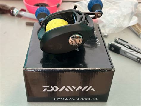 Diawa Lexa WN 300HSL Spooled With Power Pro Braid EBay