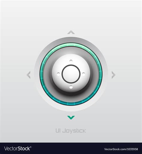 Joystick Ui Button Design Royalty Free Vector Image