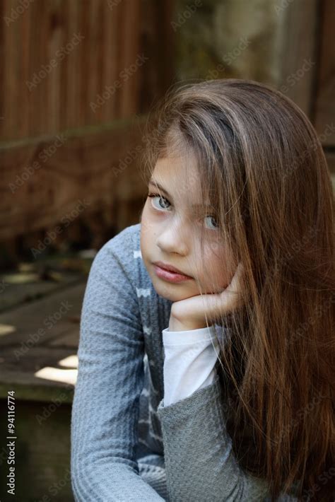 Beautiful Pre Teen Girl Stock Photo Adobe Stock
