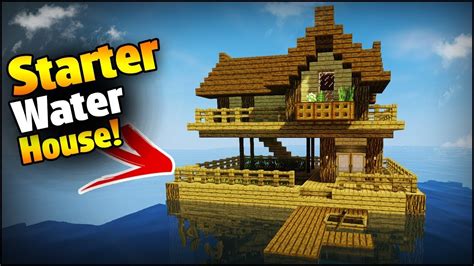 See more ideas about minecraft, minecraft construction, minecraft today we will be building or i will be showing you how to make a fishing house on the water! Minecraft: How to Build a Survival/Starter House on Water ...