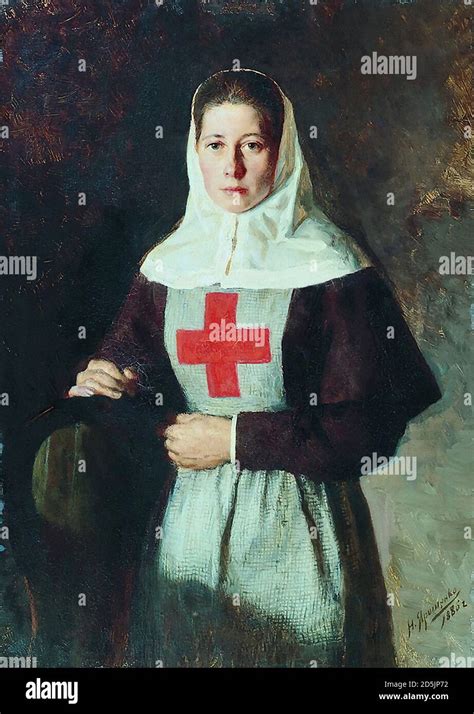 Yaroshenko Nikolai A Nurse Russian School 19th And Early 20th