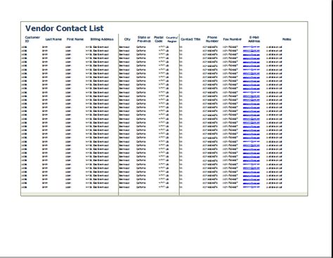 Only qualified materials that have been approved according to section 106 of njdot standard specifications may be used for construction or maintenance of new njdot maintains databases of qualified materials for materials that are required to be on a qualified products list (qpl) for use. 4 Free Vendor List Templates - Word Excel Formats
