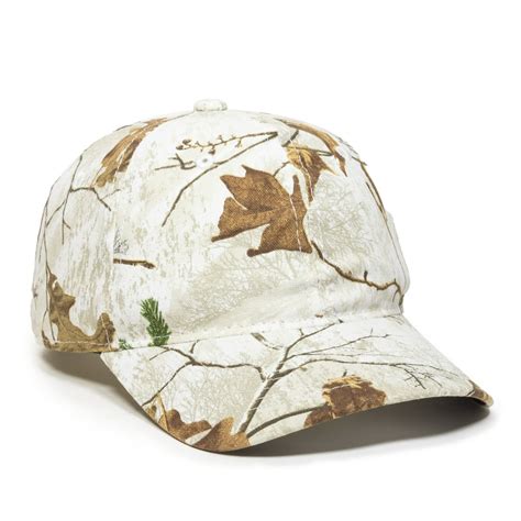 Realtree Hunting Unstructured Ladies Baseball Style Hat Xtra Snow