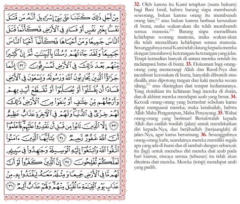 Surah Al Maidah Ayat Latin Dan Artinya