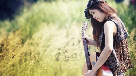 1920x1080 1920x1080 Girl Music Guitar Coolwallpapersme