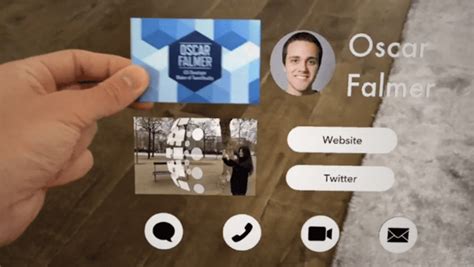 Augmented Reality Business Cards Home Interior Design