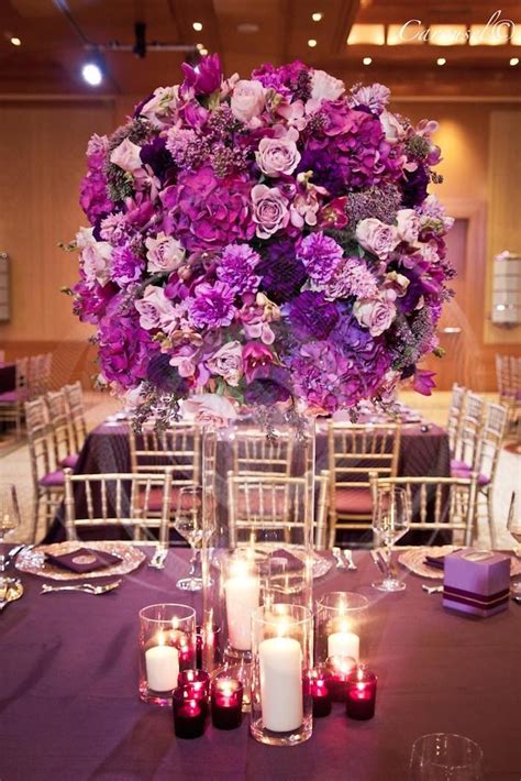 You'll find over 200 different supplies to help you create the perfect centerpieces for your reception and altar adornments for your wedding ceremony. Purple Wedding Ideas with Pretty Details - MODwedding