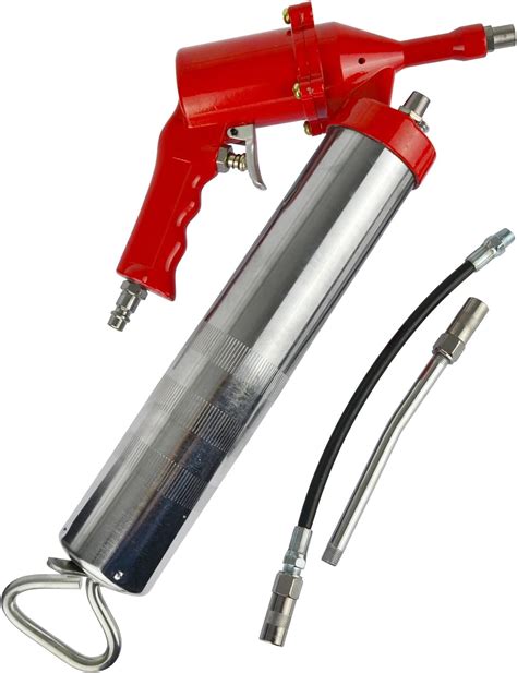 14oz Air Grease Gun Pump With Rigid And Flexible Extension Lubricating