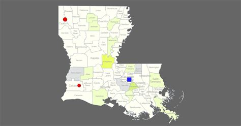 Interactive Map Of Louisiana Clickable Parishes Cities