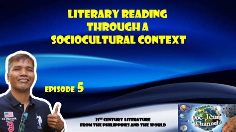 Literary Reading Through A Sociocultural Context Youtube