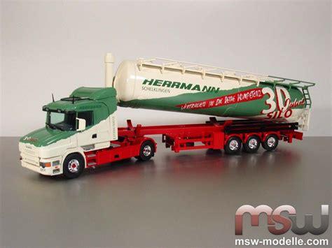 53754 Scania 150 Hauber T124 Kippsilo 30 Jahre Herrmann Tekno