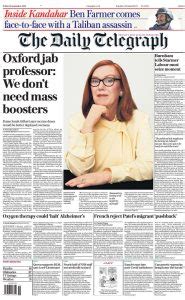 Daily Telegraph Front Page 10th Of September 2021 Tomorrow S Papers